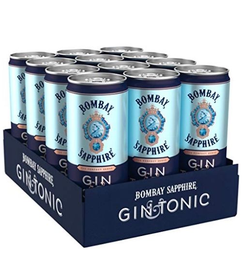 Bombay Sapphire Gin & Tonic Lata 25cl (Pack 12) - Image 2