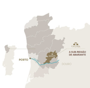 Localização no mapa - Amarante